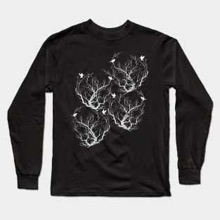 House Sparrows - repeat white Long Sleeve T-Shirt